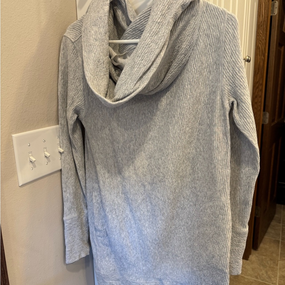 Lululemon Athletica Gray Cowl Neck Sweater